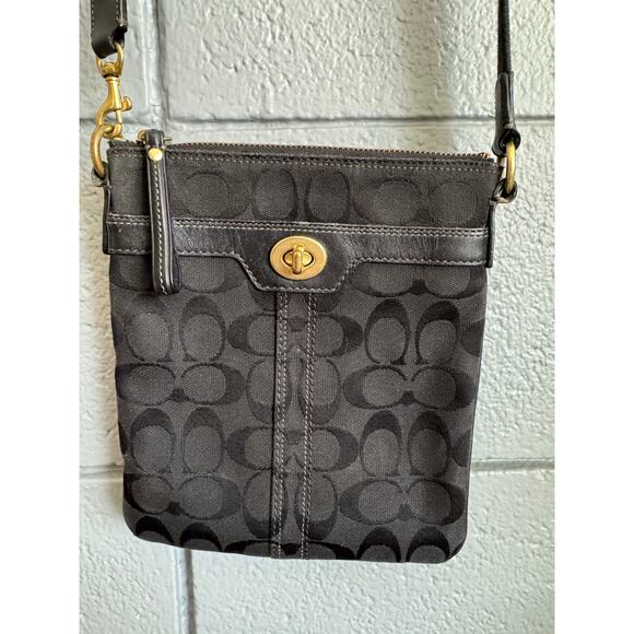 Coach Handbags - Coach Designer Y2K Hampton Signature Swingpack Crossbody Bag Quiet Luxury